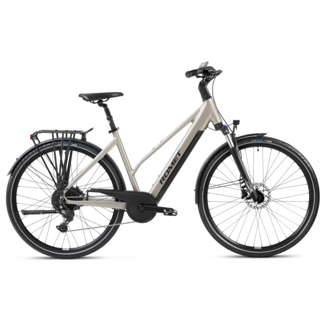 Elektriskais velosipēds Romet e-Gazela 2.0 504WH 2025 beige-grey