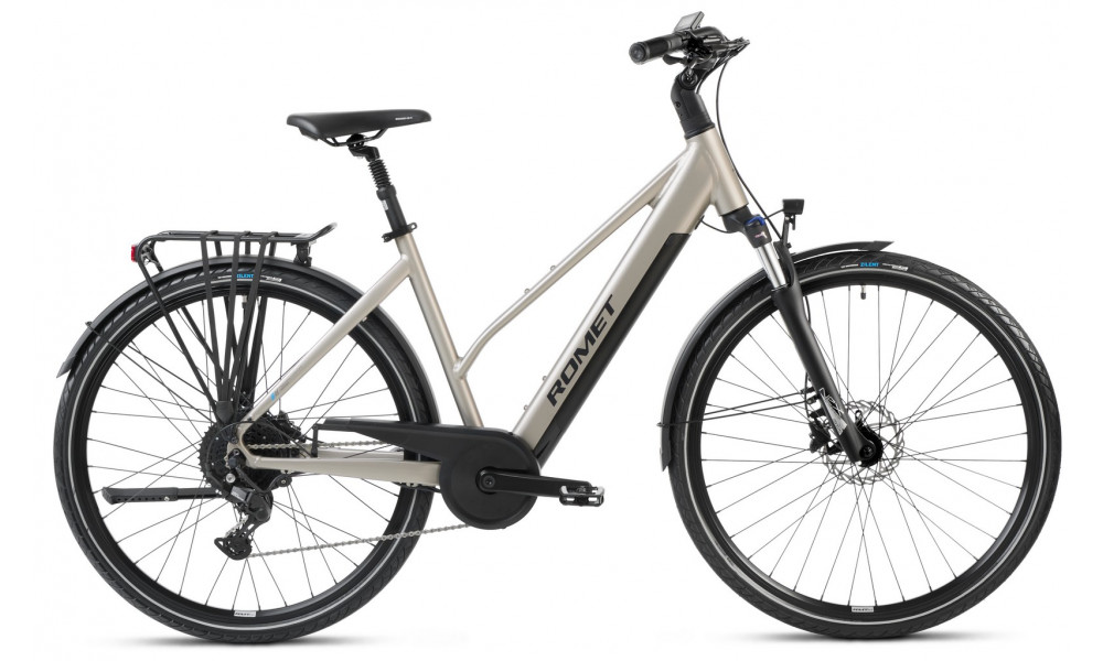 Elektriskais velosipēds Romet e-Gazela 2.0 504WH 2025 beige-grey 