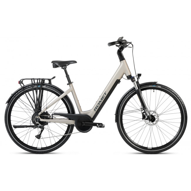 Elektriskais velosipēds Romet e-Modeco URB 1.0 504WH 2025 champane-black