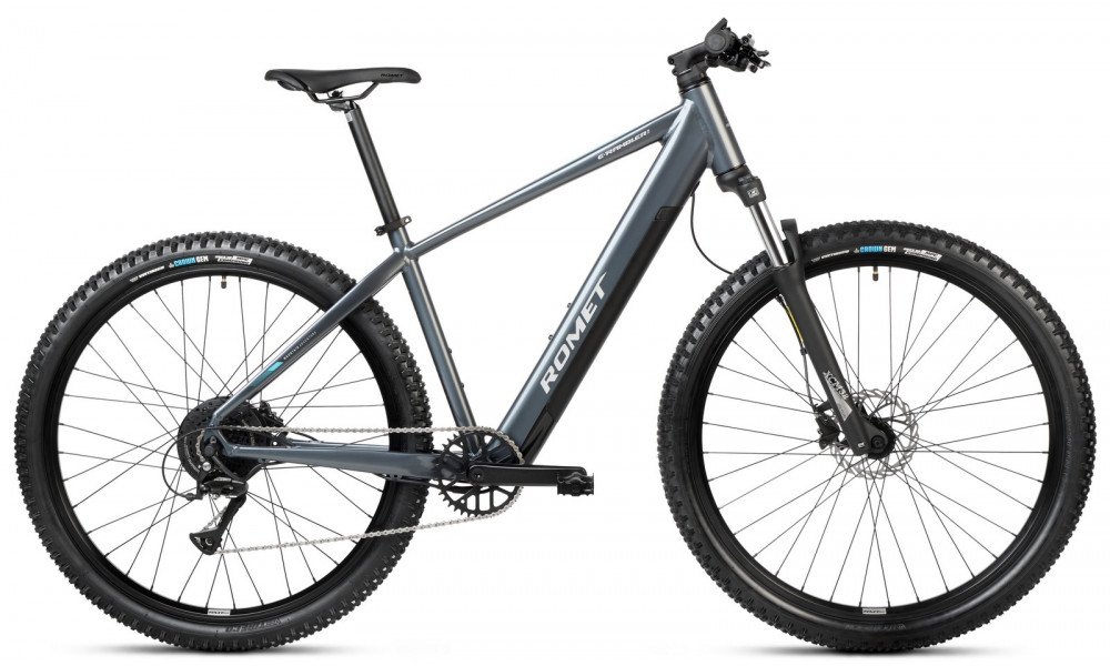 Elektriskais velosipēds Romet e-Rambler 1.0 504WH 2025 graphite-turquoise 