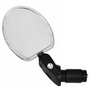 Spogulis ProX Vision MR-54 in handlebar oval adjustable with LED light USB