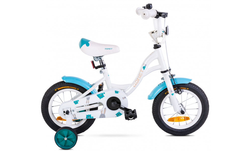 Velosipēds Romet Tola 12" 2025 white-turquoise - 1