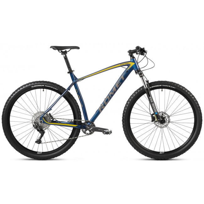 Velosipēds Romet Mustang M4 2025 blue-yellow