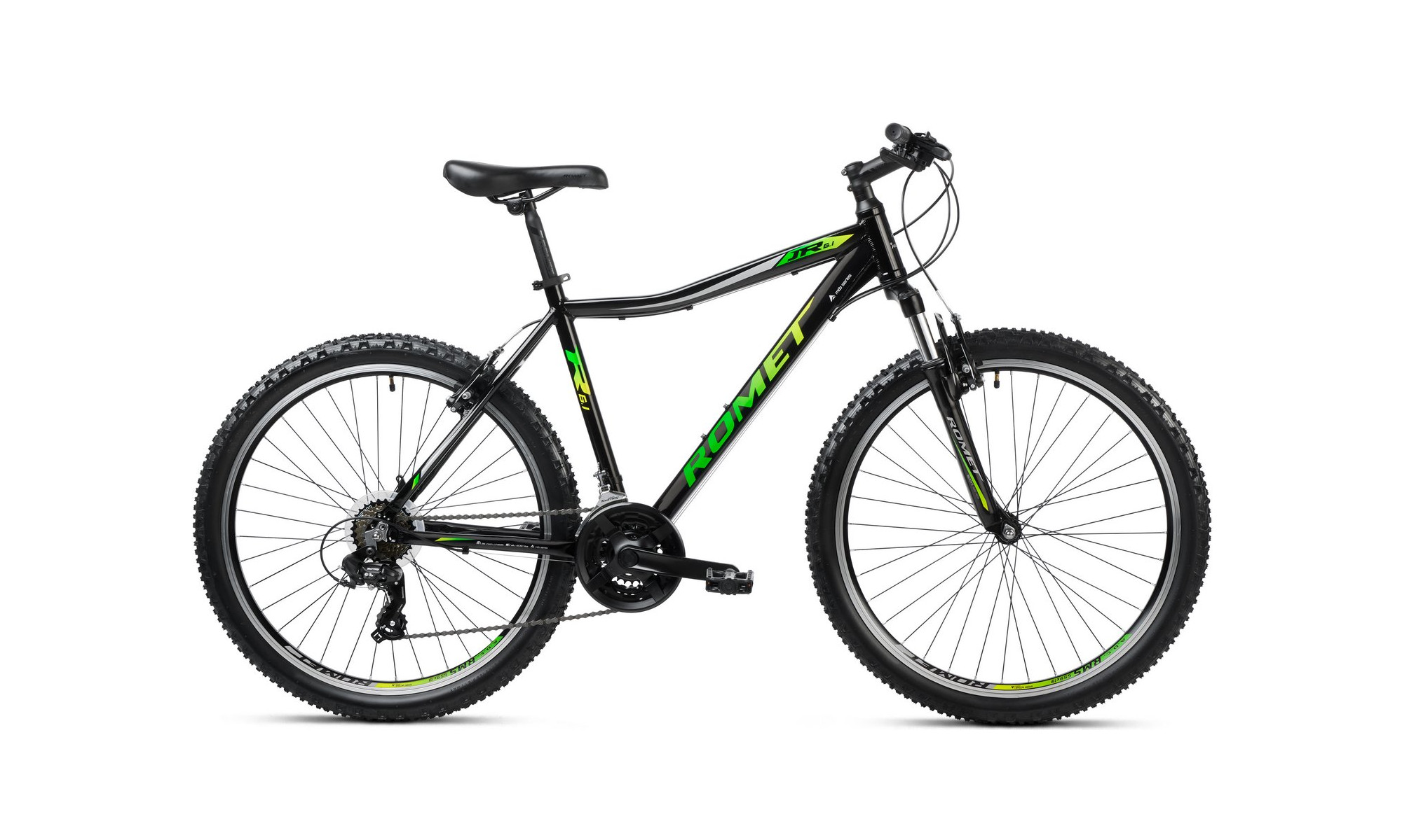 Velosipēds Romet Rambler R6.1 JR 2025 black-green-grey 