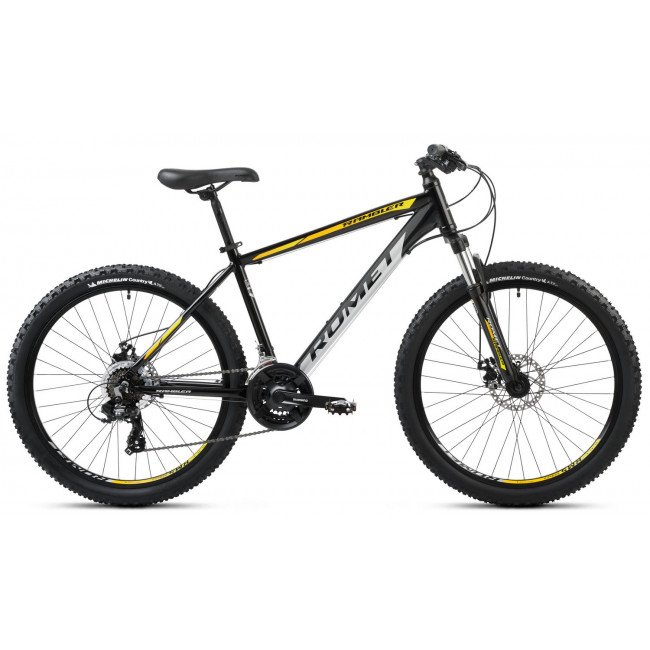 Velosipēds Romet Rambler R6.2 2025 black-yellow