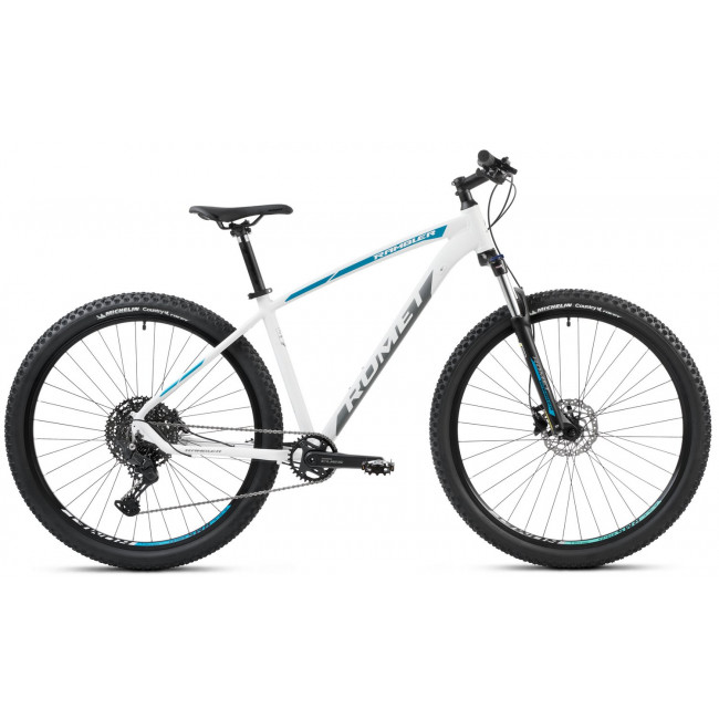 Velosipēds Romet Rambler R9.3 CS 2025 white-graphite-turquoise