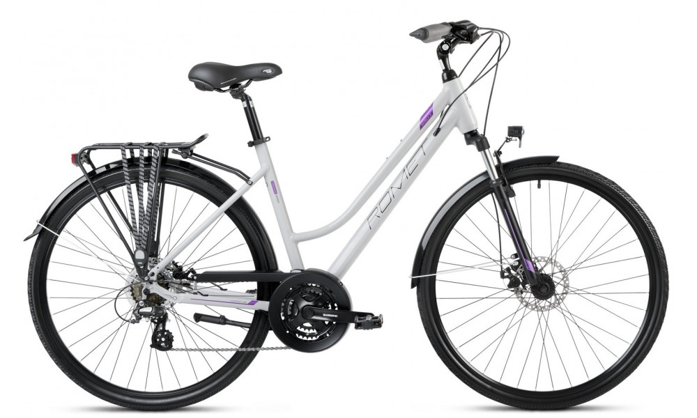 Velosipēds Romet Gazela 2 2025 grey-violet 