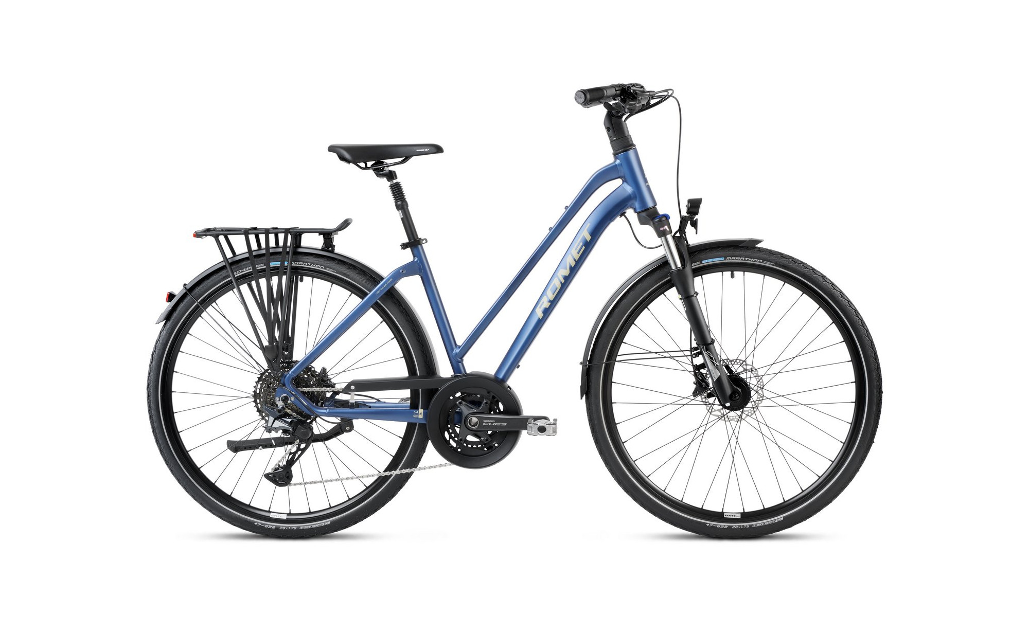 Velosipēds Romet Gazela 7 CS 2025 dark blue-beige 