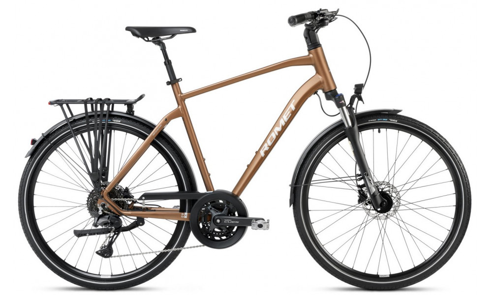 Velosipēds Romet Wagant 6 CS 2025 brown-silver 