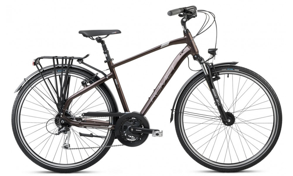 Velosipēds Romet Wagant 7 2025 dark brown-grey 