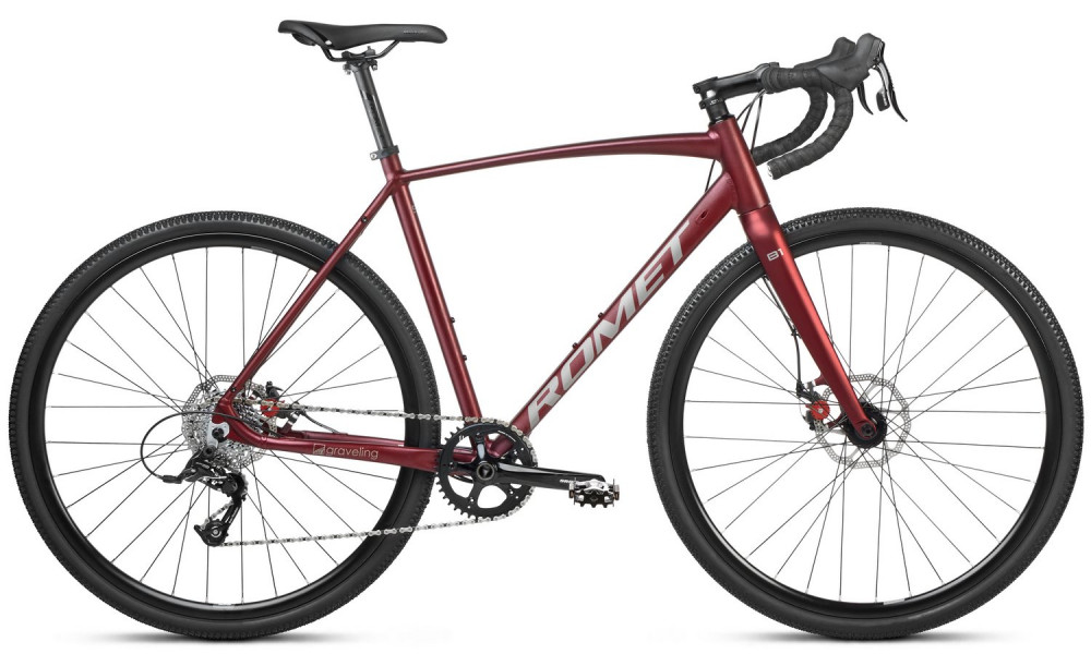 Velosipēds Romet Boreas 1 LITE 2025 bordo-graphite 