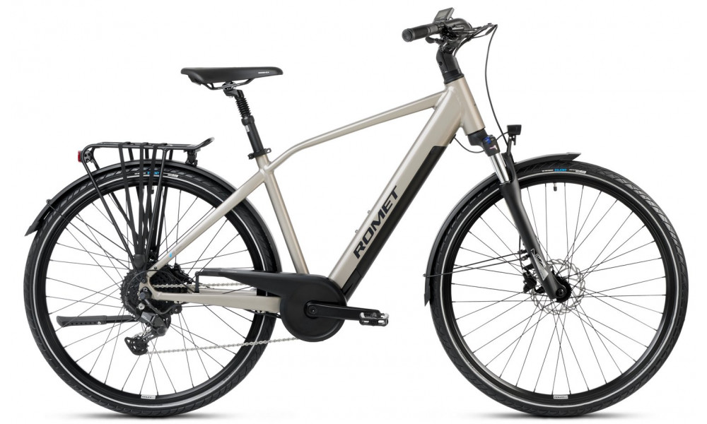 Elektriskais velosipēds Romet e-Wagant 2.0 504WH 2025 beige-grey 