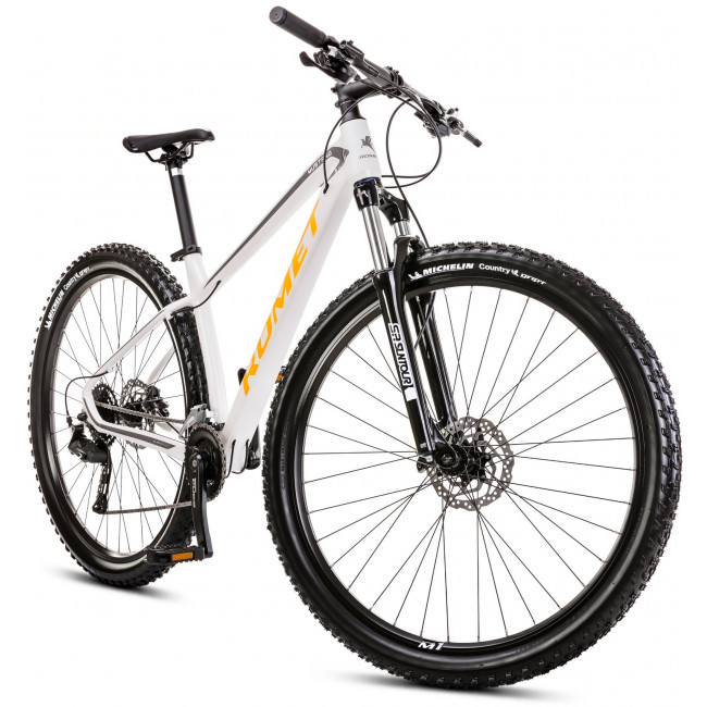 Velosipēds Romet Mustang M1 CS 2025 white-yellow