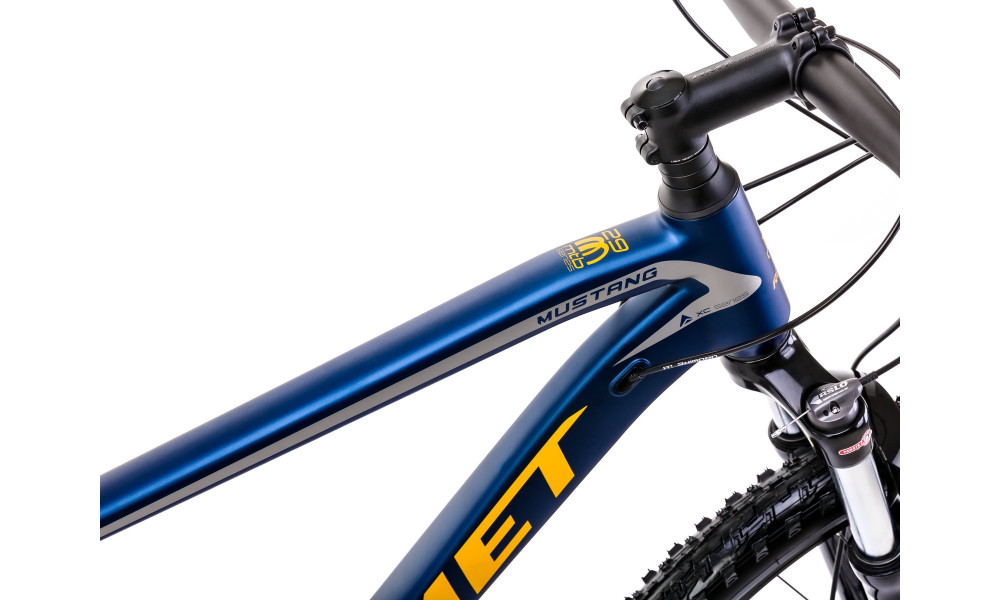 Velosipēds Romet Mustang M3 CS 2025 dark blue-yellow - 7