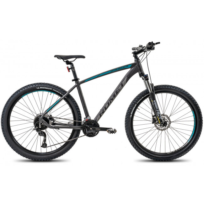 Velosipēds Romet Rambler R7.4 2025 graphite-silver-turquoise