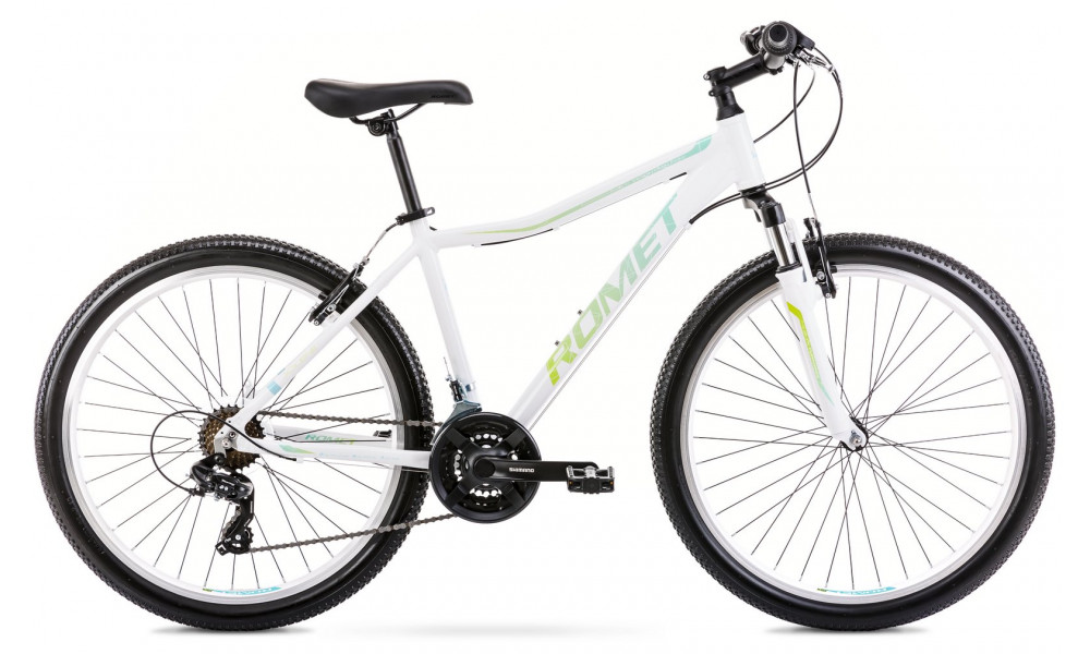 Velosipēds Romet Jolene 6.0 2025 white-blue-green - 1