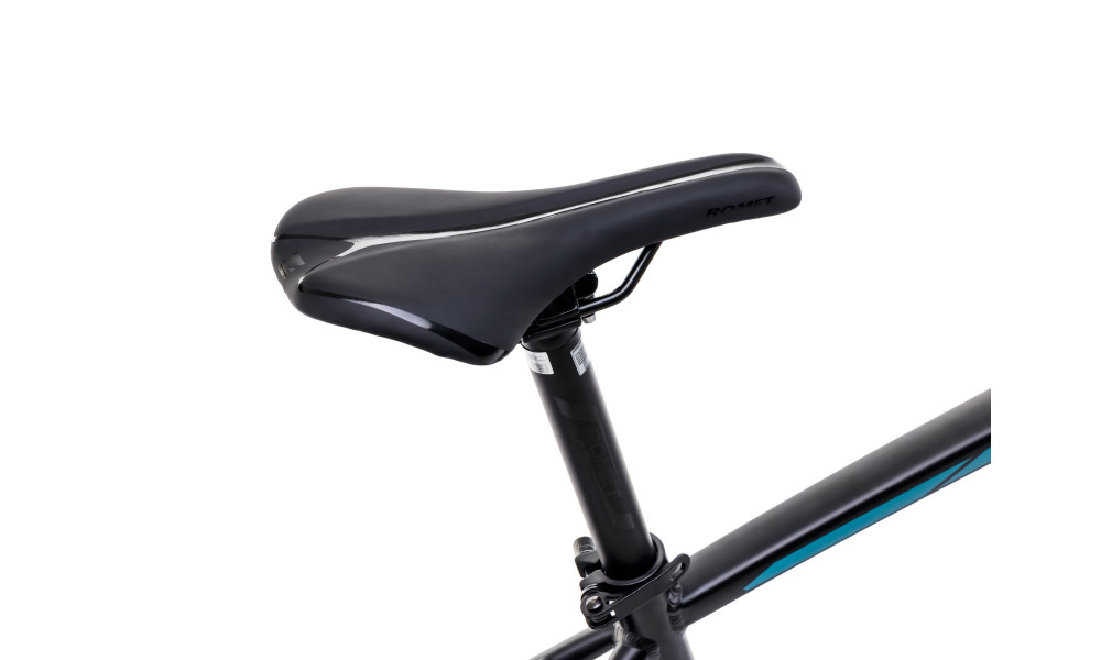 Velosipēds Romet Rambler R7.3 CS 2025 black-turquoise-silver - 2