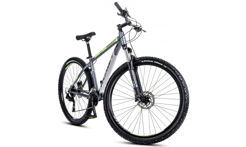 Velosipēds Romet Rambler R9.2 CS 2025 grey-green-silver - 8