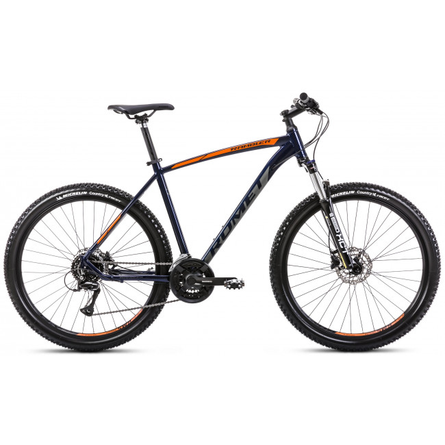 Velosipēds Romet Rambler R7.3 2025 dark blue-orange