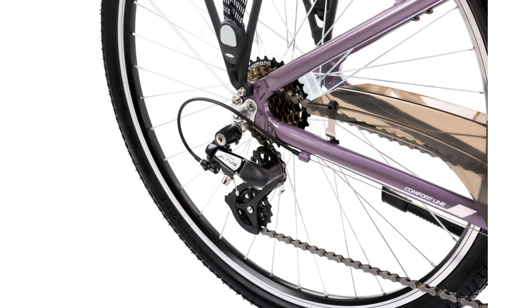 Velosipēds Romet Gazela 26 1 2025 violet-pink - 3