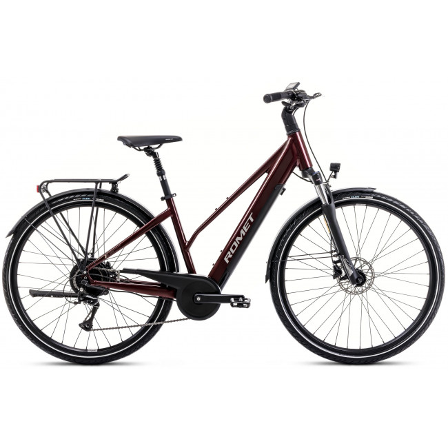 Elektriskais velosipēds Romet e-Gazela 1.0 504WH 2025 bordo