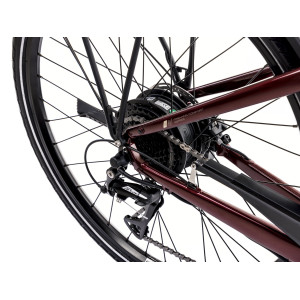 Elektriskais velosipēds Romet e-Gazela 1.0 504WH 2025 bordo