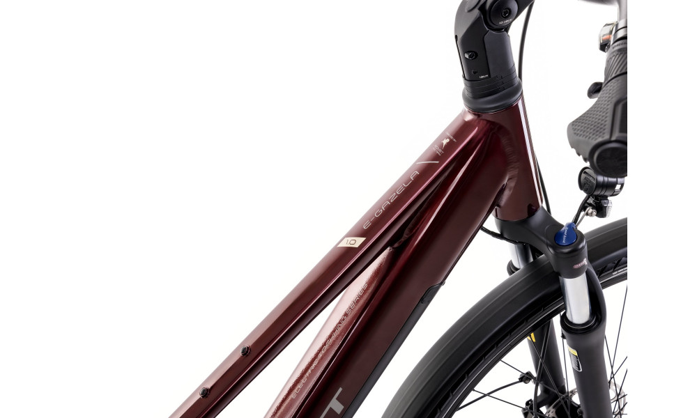 Elektriskais velosipēds Romet e-Gazela 1.0 504WH 2025 bordo - 7