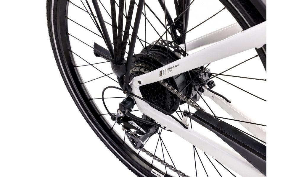 Elektriskais velosipēds Romet e-Modeco TRK 1.0 504WH 2025 white - 3