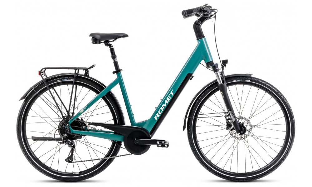 Elektriskais velosipēds Romet e-Modeco URB 1.0 504WH 2025 turquoise - 1