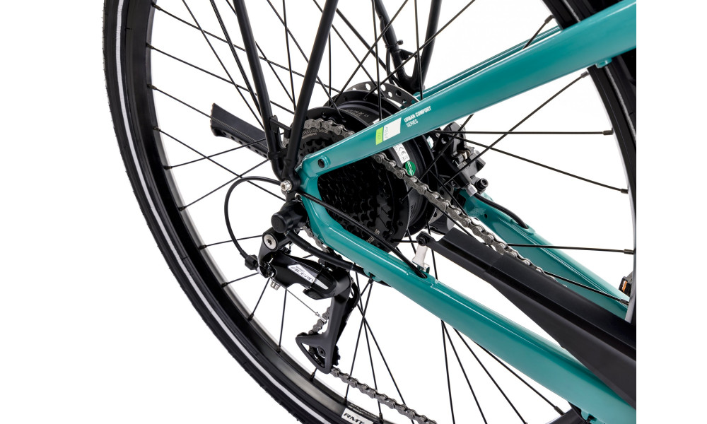 Elektriskais velosipēds Romet e-Modeco URB 1.0 504WH 2025 turquoise - 2