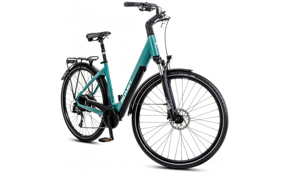 Elektriskais velosipēds Romet e-Modeco URB 1.0 504WH 2025 turquoise - 5