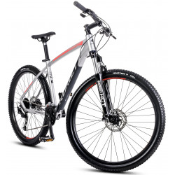 Velosipēds Romet Rambler R7.4 2025 silver-red-graphite