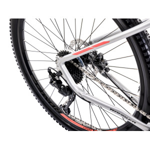 Velosipēds Romet Rambler R7.4 2025 silver-red-graphite