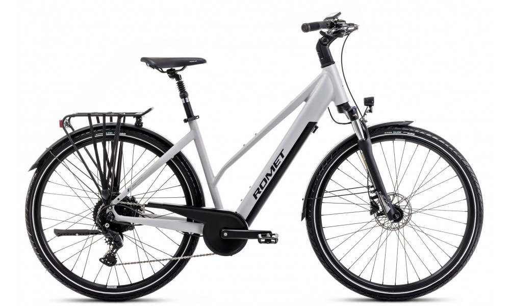 Elektriskais velosipēds Romet e-Gazela 2.0 504WH 2025 silver - 10