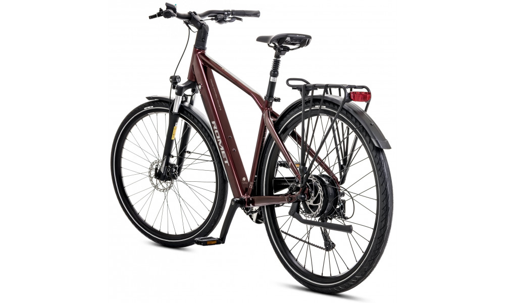 Elektriskais velosipēds Romet e-Wagant 1.0 504WH 2025 bordo - 9