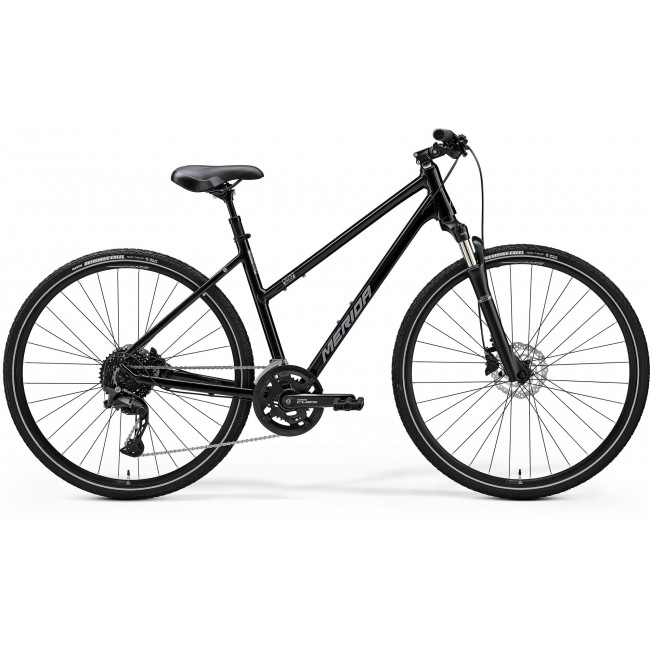 Velosipēds Merida Crossway 300 III2 Lady glossy black(silver)