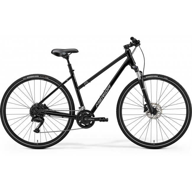 Velosipēds Merida Crossway 100 III2 Lady glossy black(silver)