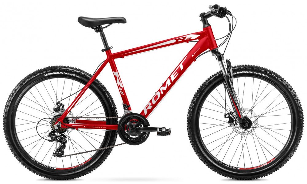 Velosipēds Romet Rambler R6.2 2025 red-white-grey 