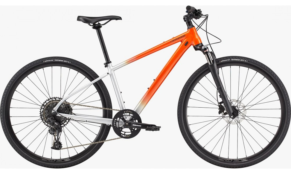 Velosipēds Cannondale Quick CX 1 Womens saber orange-fine silver - 1