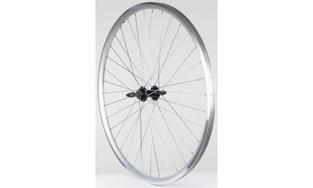 Aizmugurējais ritenis 28" Alu freewheel rumba, DoubleWall silver aploce 