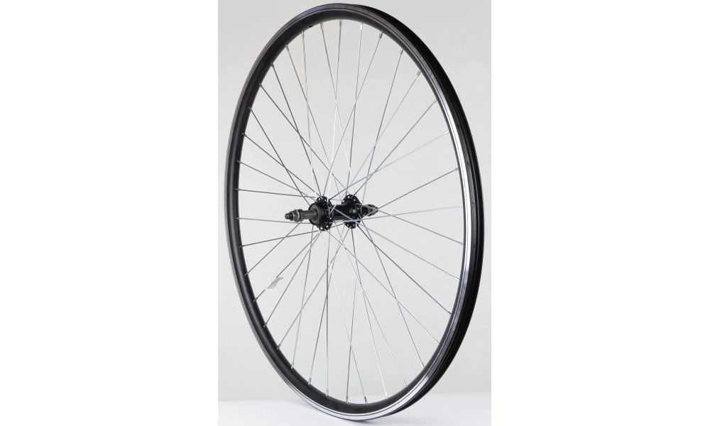 Aizmugurējais ritenis 28" Alu freewheel rumba, DoubleWall black aploce 