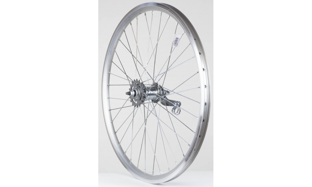 Aizmugurējais ritenis 24" Velosteel RBN rumba, DoubleWall silver aploce 