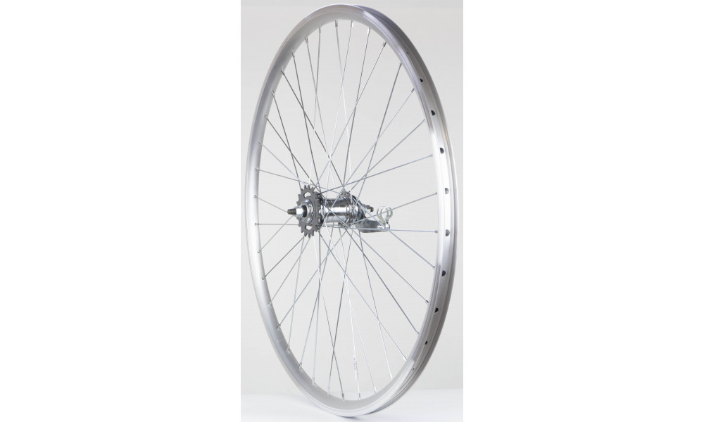 Aizmugurējais ritenis 28" Velosteel RBN rumba, DoubleWall silver aploce 