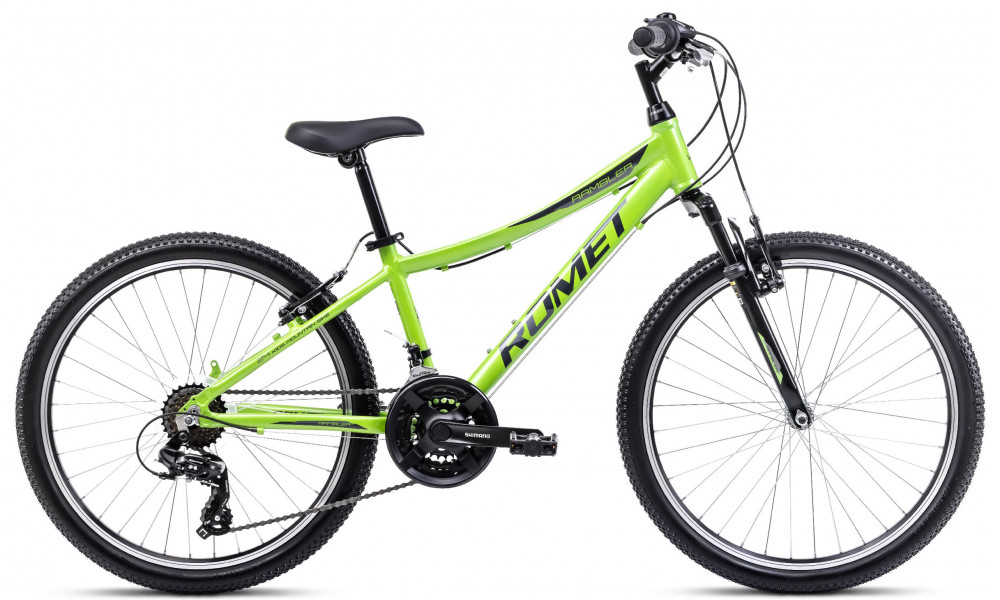 Velosipēds Romet Rambler 24 2024 green-graphite 