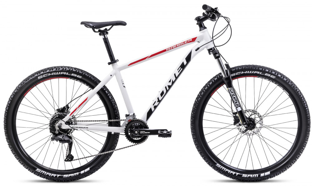 Velosipēds Romet Rambler R7.2 CS 2025 white-red-black 