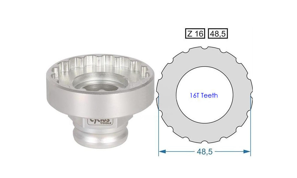 Instruments Cyclus Tools Snap.In for bottom bracket T47 Campagnolo Pro-Tech 47 x 86 (7202726) 