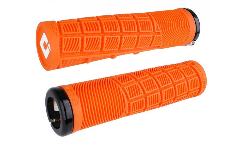 Stūres rokturi ODI Reflex v2.1 MTB Lock-on 135mm White/Orange 