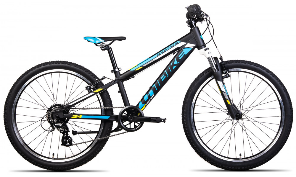 Velosipēds Unibike Raptor 24 2024 black-blue 