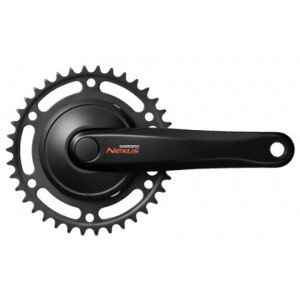 Priekšējie zobratu bloks Shimano Nexus FC-C6000 170mm 1-speed black