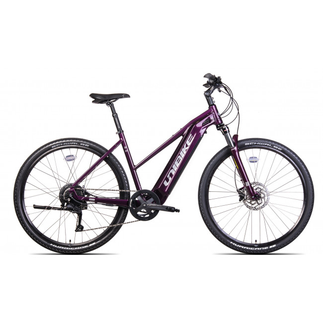 Elektro velosipēds Unibike Falcon LDS 2024 burgund